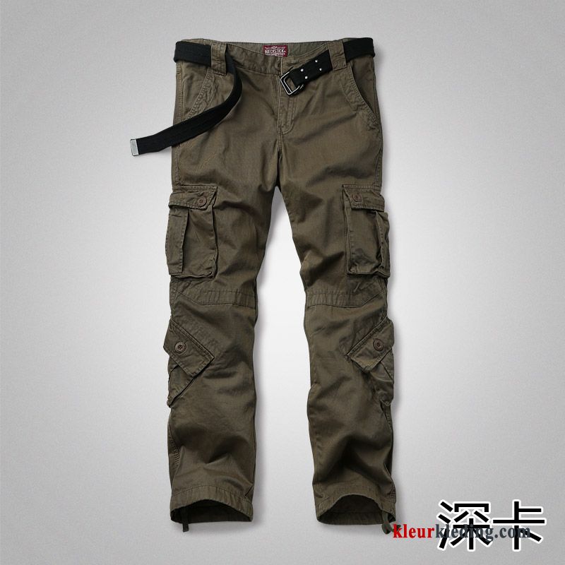 Losse Khaki Heren Sport Meer Zakken Cargo Broek Grote Maten Trend