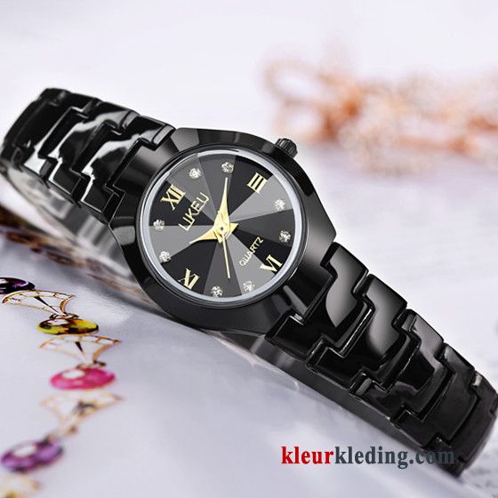 Lovers Heren Kalender Horloge Dames Echte Student Waterdicht Zwart