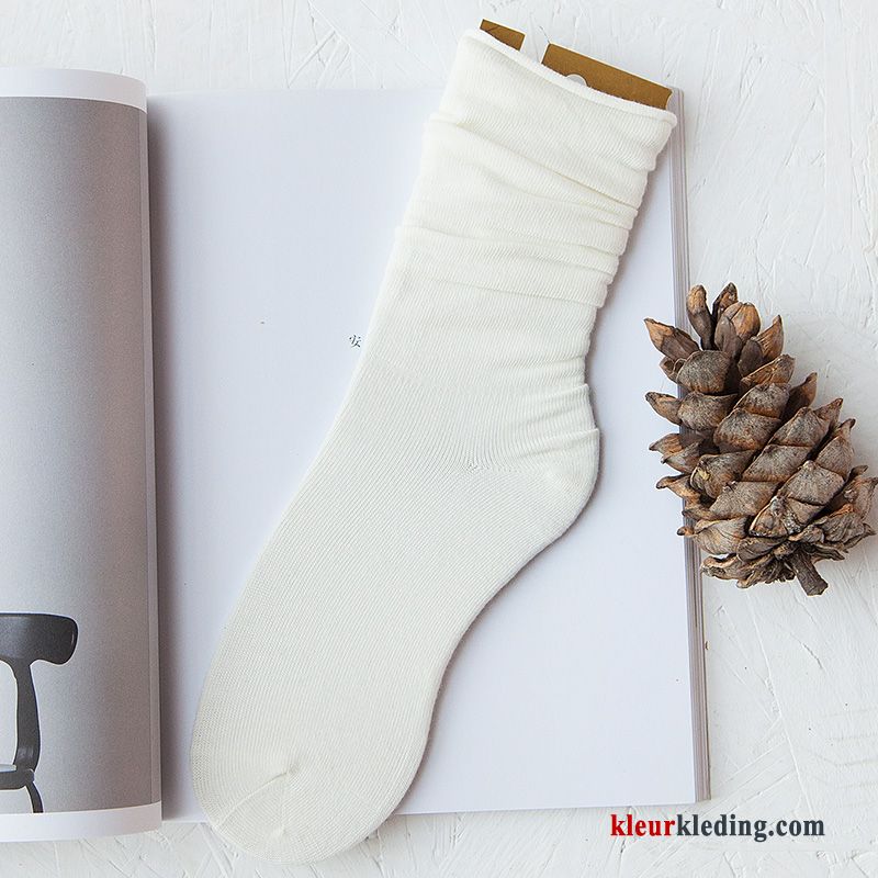 Midden Katoenen Sokken Mini Lang Trend Dames Student Winter