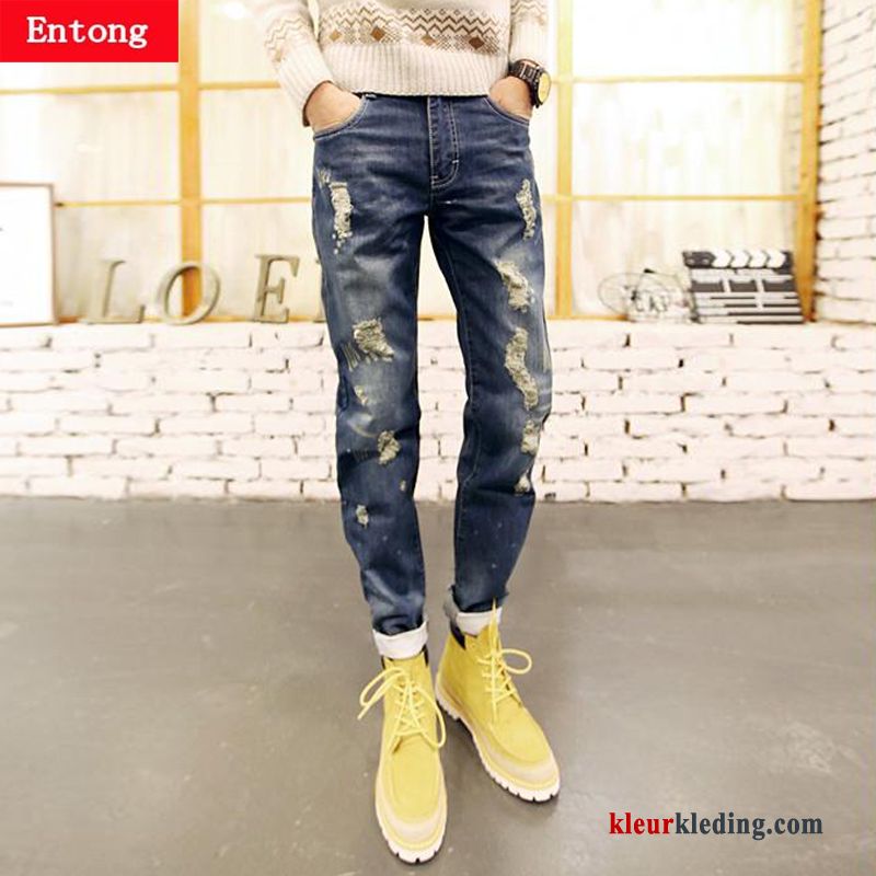 Mini Broek Spijkerbroek Jeans Grote Maten Heren Herfst Voorjaar Trend