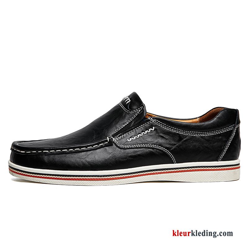 Mocassins Loafers Warm Casual Leren Schoenen Katoen Jeugd Pumps Grote Maten Heren Geel Bruine