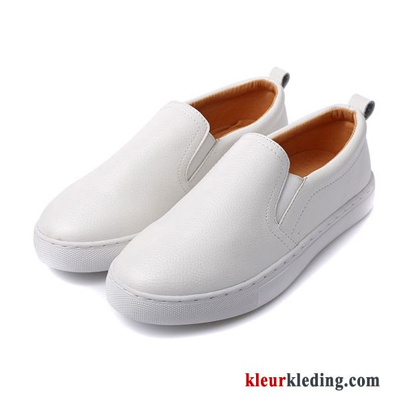 Mocassins Plat Echt Leer Vrouwen Mocassin Casual Loafers Herfst Schoenen Dames Wit