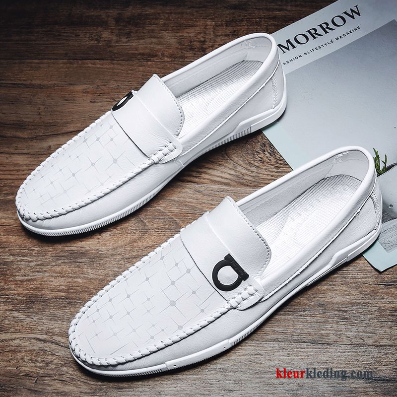 Mocassins Schoenen Casual Alle Wedstrijden Driver Loafers Mannen Slip On Trend Heren Wit Beige