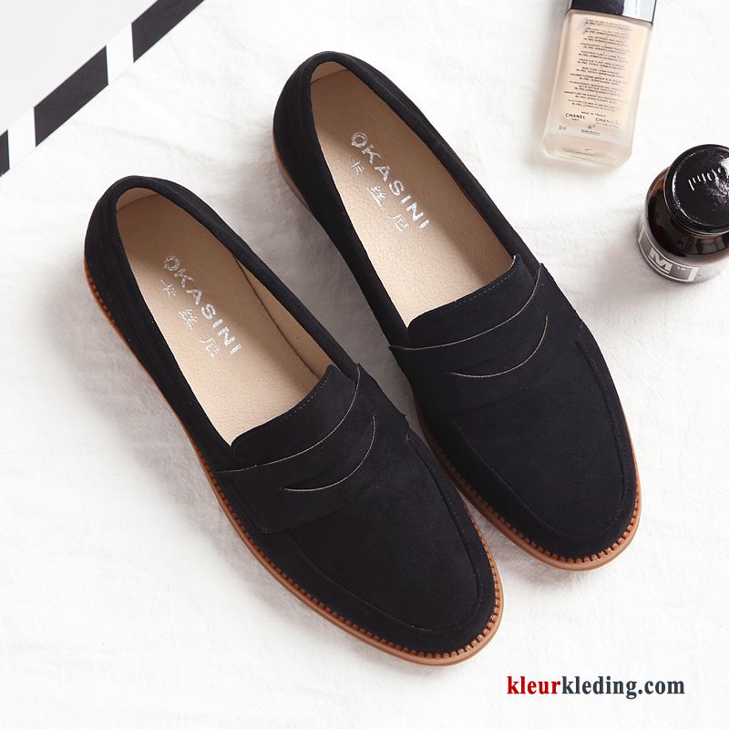 Mocassins Slip On Vrouwen Loafers Bootschoenen Vier Seizoenen Pumps Brits Herfst Dames Roze