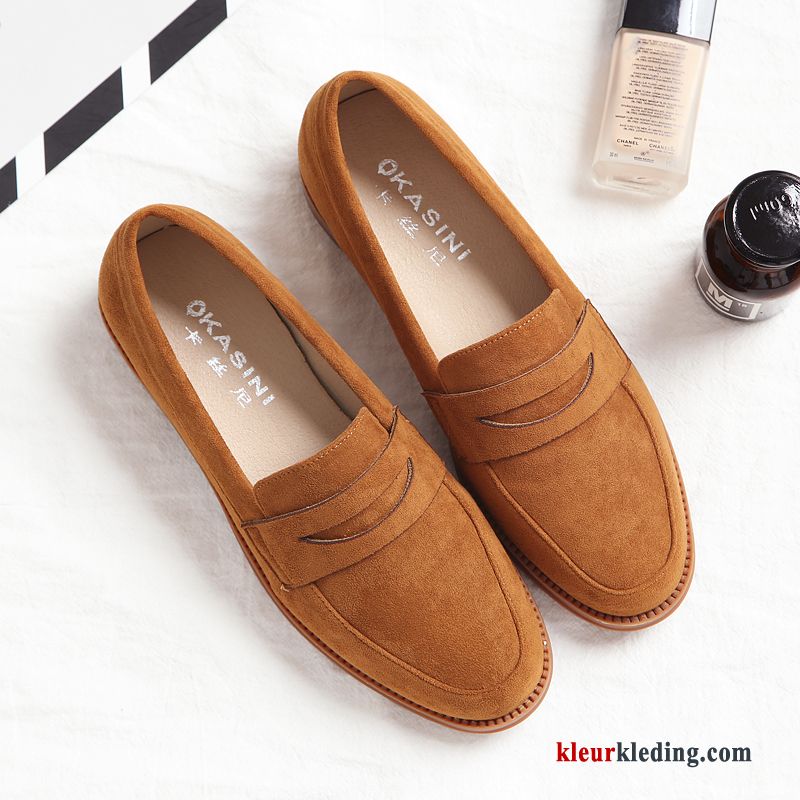 Mocassins Slip On Vrouwen Loafers Bootschoenen Vier Seizoenen Pumps Brits Herfst Dames Roze