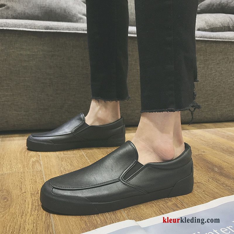 Mocassins Trend Slip On Casual Loafers Mannen Mocassin Alle Wedstrijden Leren Schoenen Heren Grijs