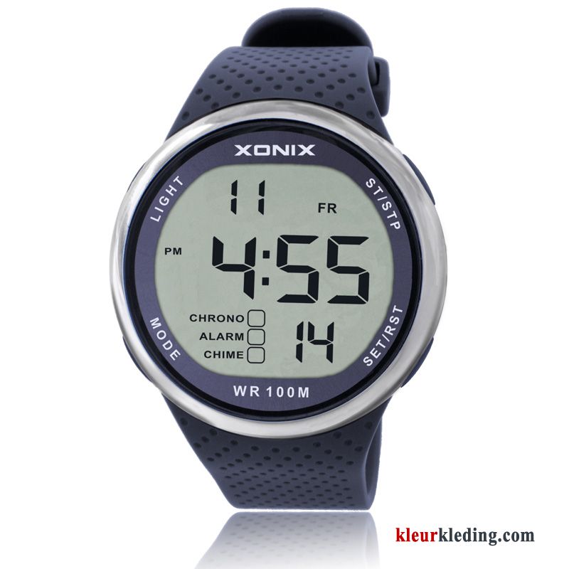 Mode Zwemmen Horloge Sport Outdoor Running Student Heren Zwart