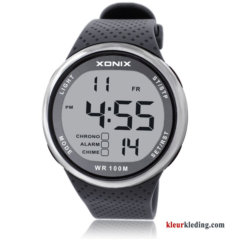 Mode Zwemmen Horloge Sport Outdoor Running Student Heren Zwart