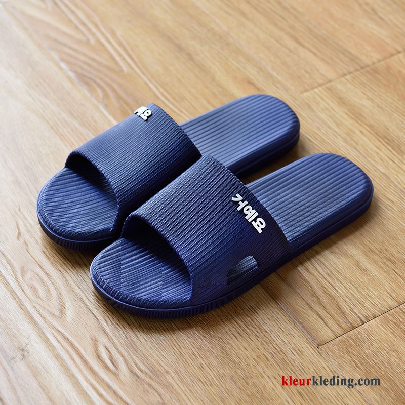 Mooie Pantoffels Antislip Slippers Lovers Dikke Zool Mannen Badkamer Heren Grijs