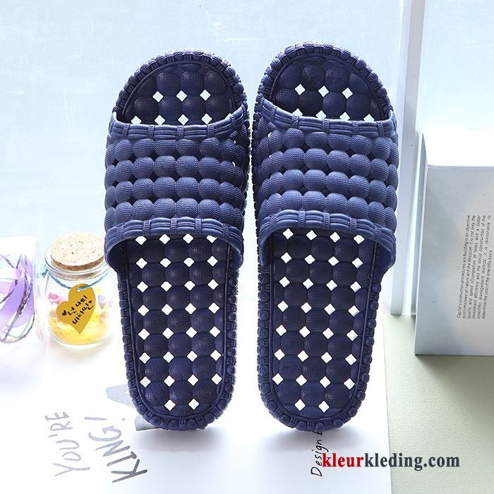 Mooie Pantoffels Antislip Slippers Lovers Dikke Zool Mannen Badkamer Heren Grijs