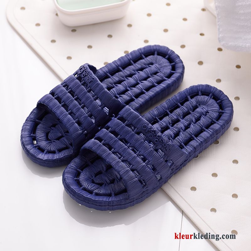 Mooie Pantoffels Antislip Slippers Lovers Dikke Zool Mannen Badkamer Heren Grijs