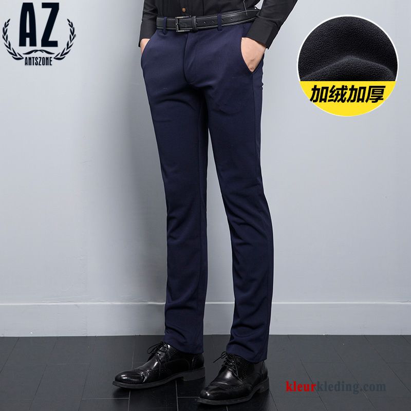 Nieuw 2018 Broek Blauw Heren Casual Slim Fit Trend