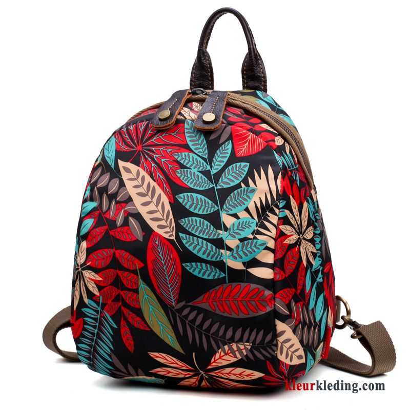 Nieuw Rugzak Canvas Borst Tas Doek Etnische Mini Dames