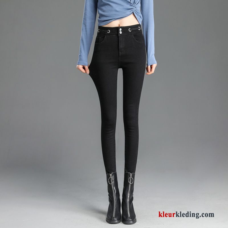 Nieuw Spijkerbroek Jeans Diepe Kleur Voorjaar Dames Skinny Blauw Mini