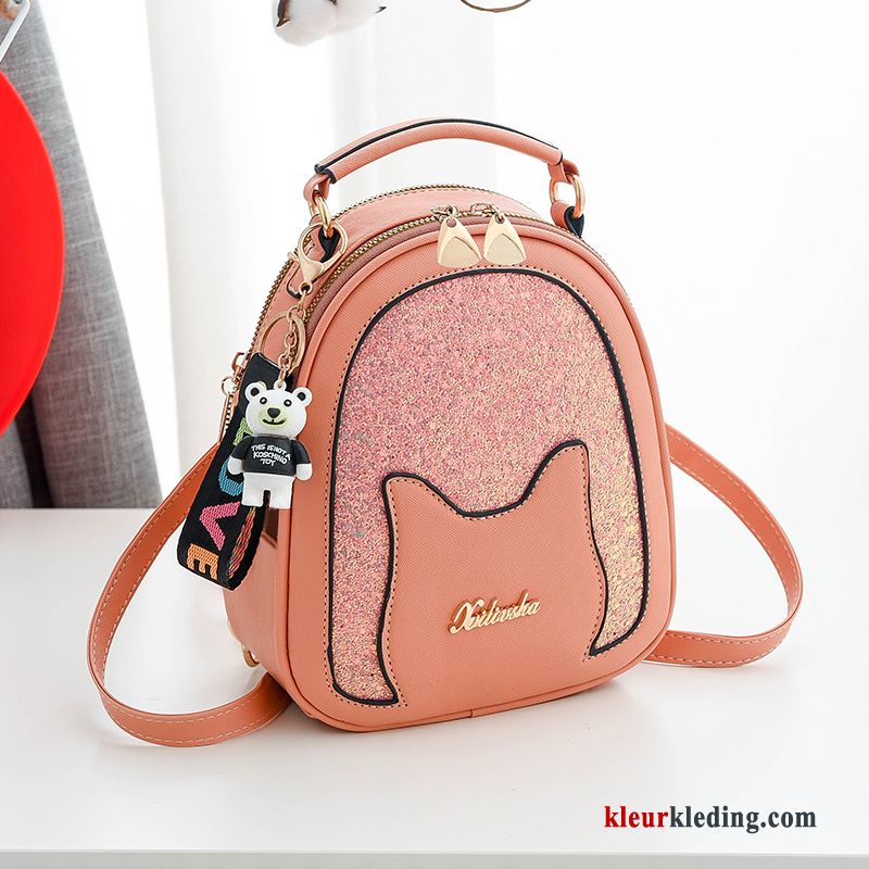 Nieuw Tas 2019 Mesh Zomer Rugzak Messenger Tas Dames Rood Zwart