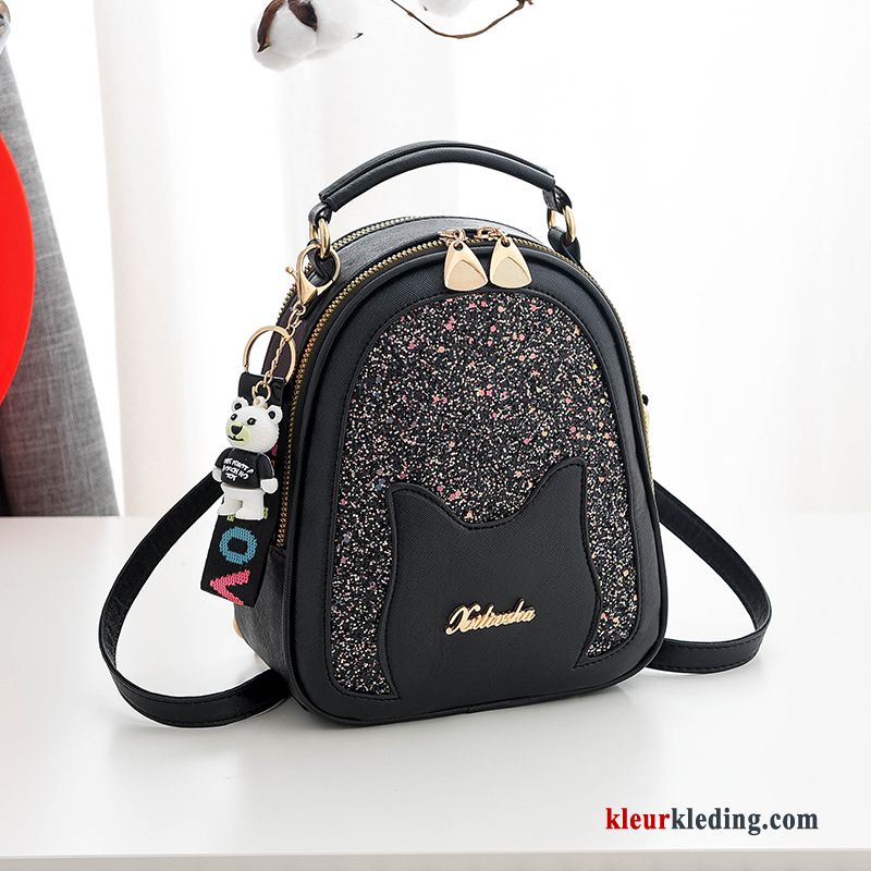 Nieuw Tas 2019 Mesh Zomer Rugzak Messenger Tas Dames Rood Zwart