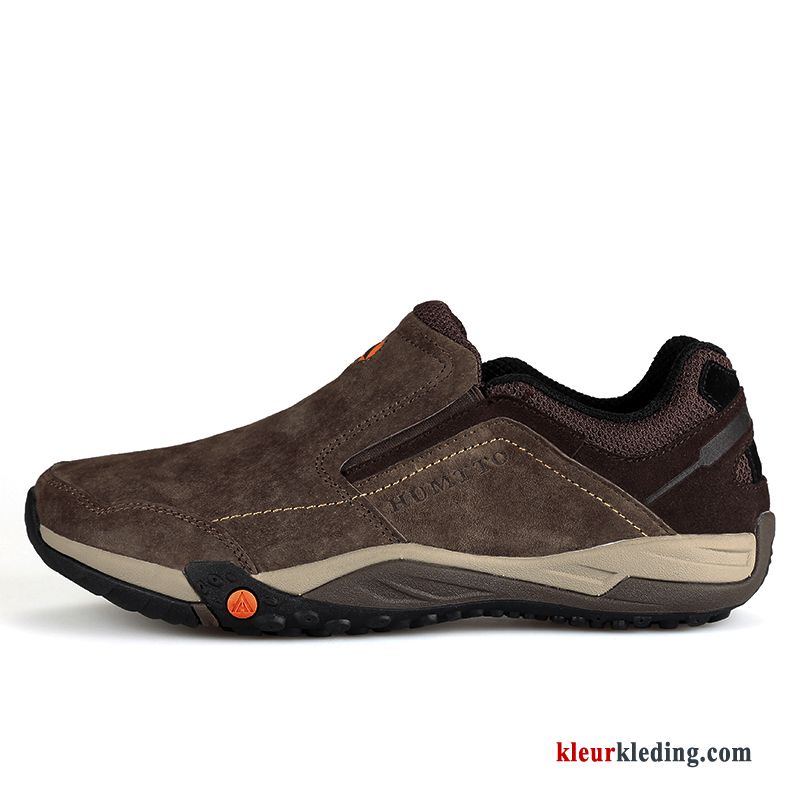 Outdoor Casual Schoenen Herfst Slijtvastheid Wandelschoenen Antislip Mannen Heren Zwart