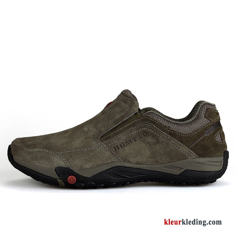 Outdoor Casual Schoenen Herfst Slijtvastheid Wandelschoenen Antislip Mannen Heren Zwart