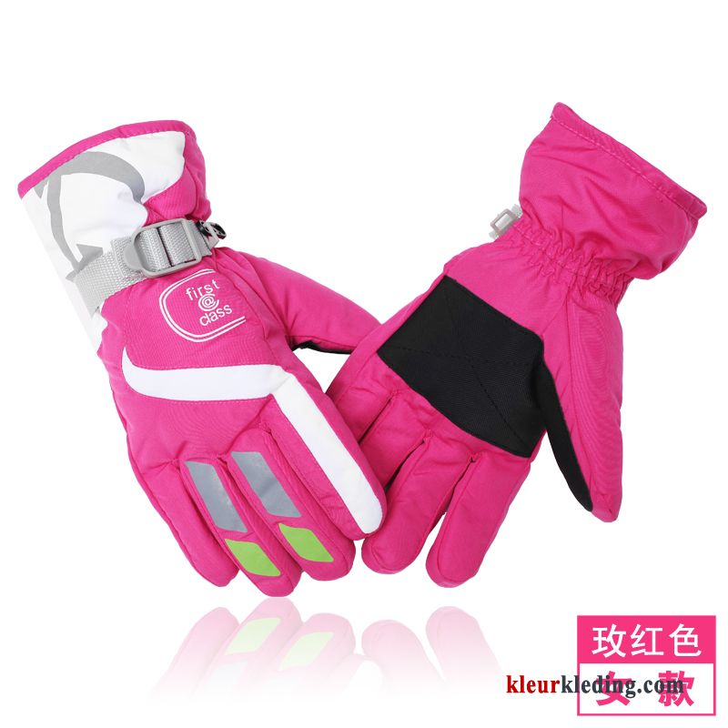 Outdoor Winter Verdikken Koude Dames Elektrische Auto Blijf Warm Handschoen