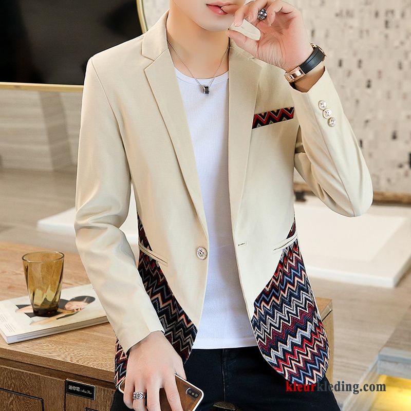 Pak Slim Fit Casual Blazer Jas Persoonlijk Heren Trend