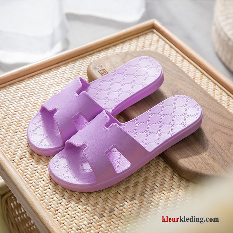 Pantoffels Antislip Mannen Badkamer Zomer Vrouwen Slippers Binnen Lovers Dames Roze