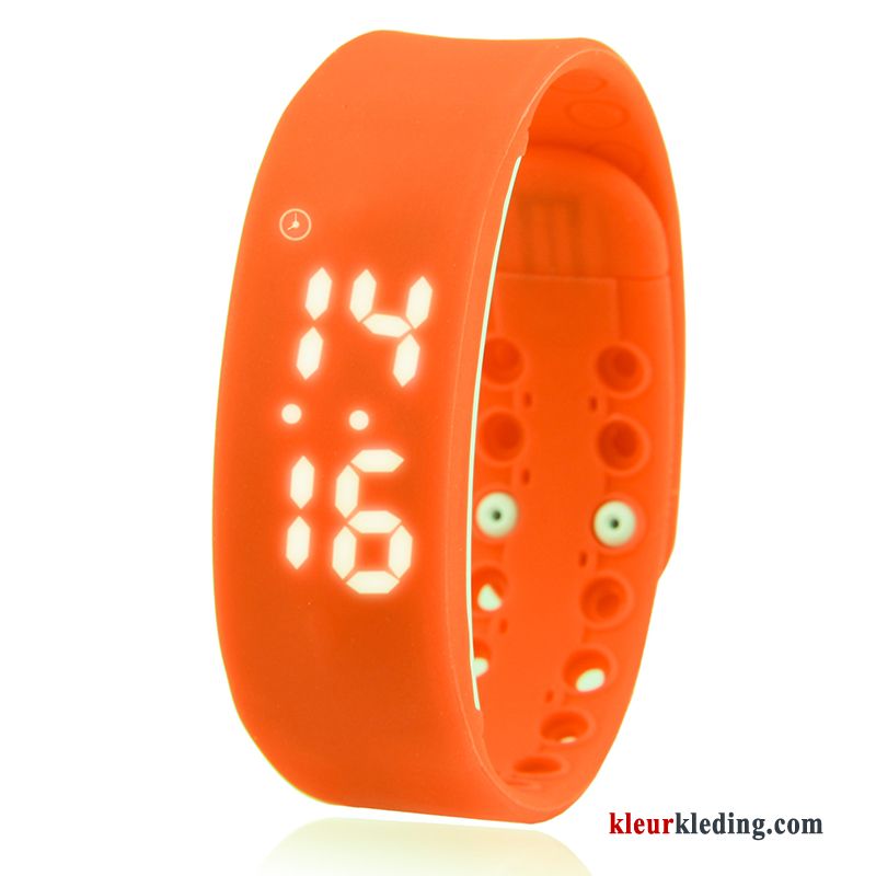 Persoonlijkheid Mode Horloge Heren Sport Trend Dames Student Oranje