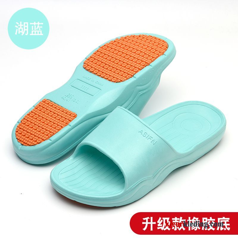 Plateauzool Antislip Vrouwen Pantoffels Zomer Mannen Slippers Rubber Dames Roze