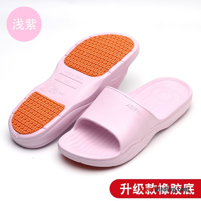 Plateauzool Antislip Vrouwen Pantoffels Zomer Mannen Slippers Rubber Dames Roze