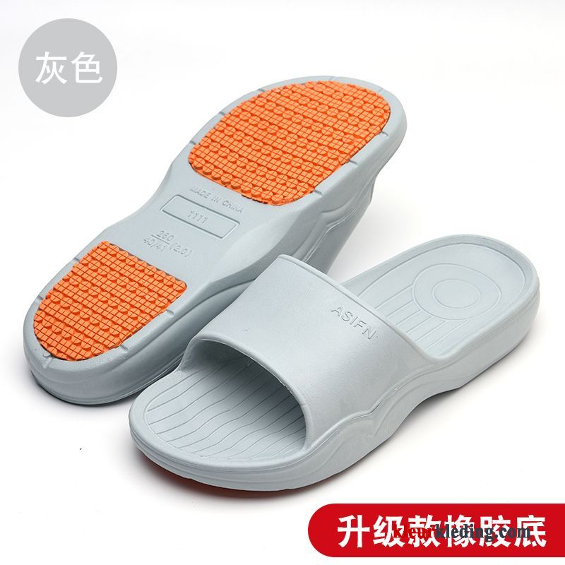 Plateauzool Antislip Vrouwen Pantoffels Zomer Mannen Slippers Rubber Dames Roze