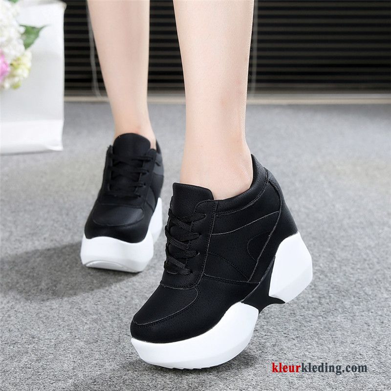 Platform Schoenen Hoge Hakken Pumps Schoenen Sportschoenen Herfst Vrouwen Trend Casual Dames Roze