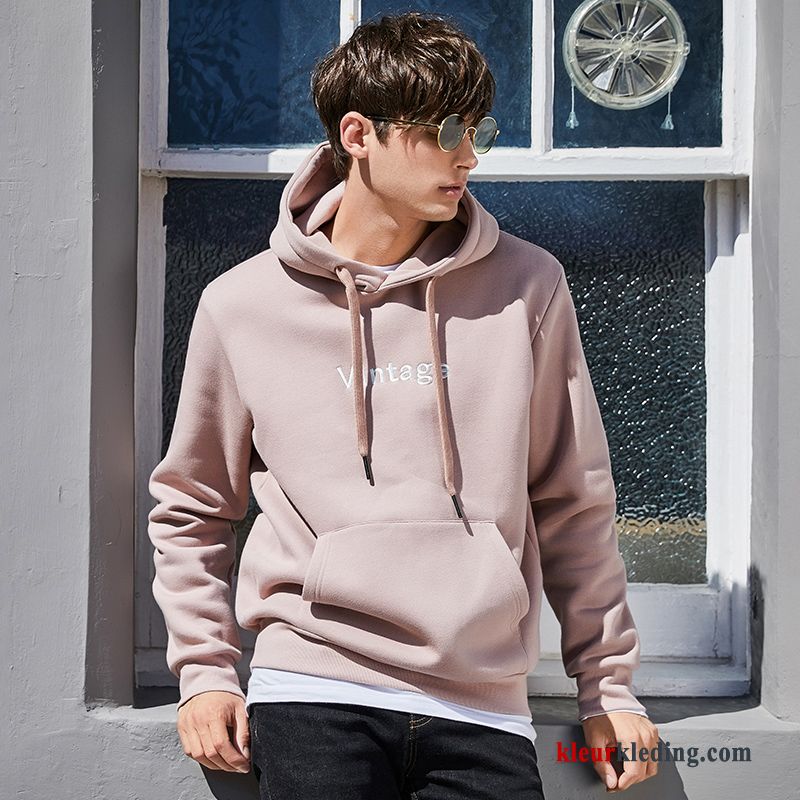 Plus Kasjmier Jas Pak Dikke Hoodie Trend Heren Herfst