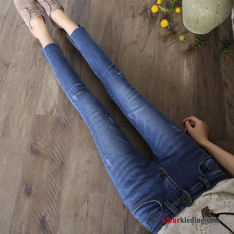 Potlood Broek Herfst Dunne 2018 Dames Nieuw Spijkerbroek Jeans Blauw