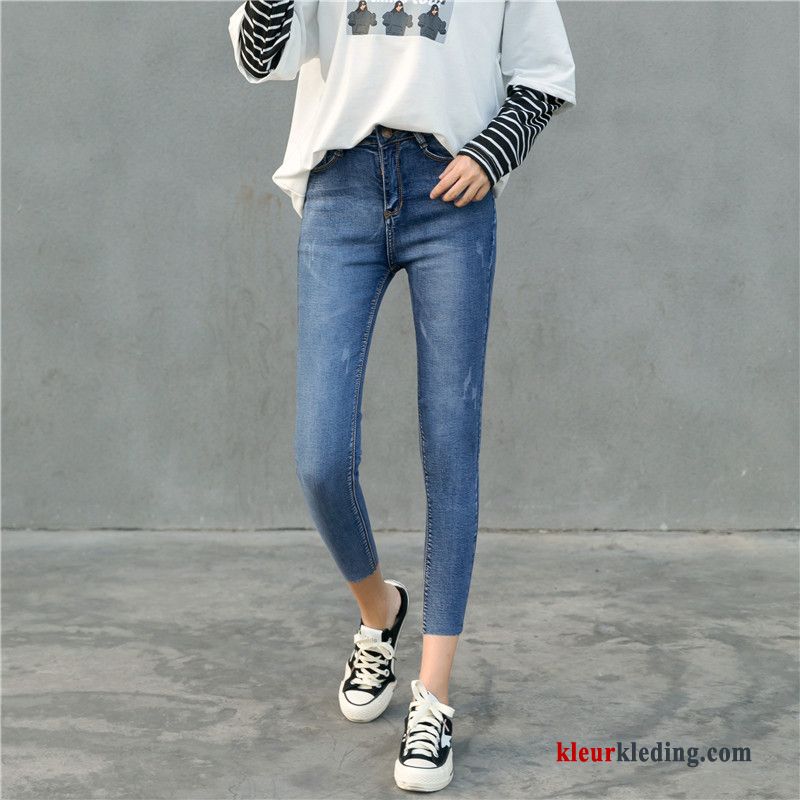 Potlood Broek Herfst Student Nieuw Elastiek Spijkerbroek Jeans Dames Skinny