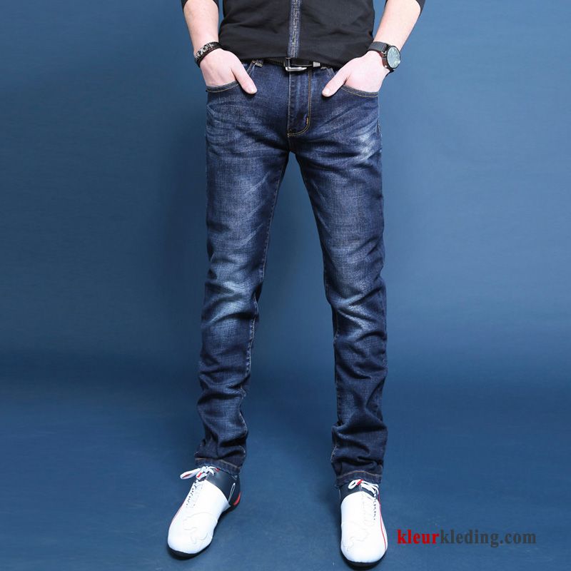 Potlood Broek Jeugd Mannelijk Mode Spijkerbroek Jeans Herfst Blauw Voorjaar Heren