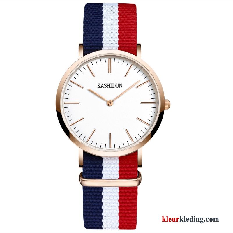 Quartz Horloge Business Dames Lovers Student Mode Waterdicht Heren Zwart