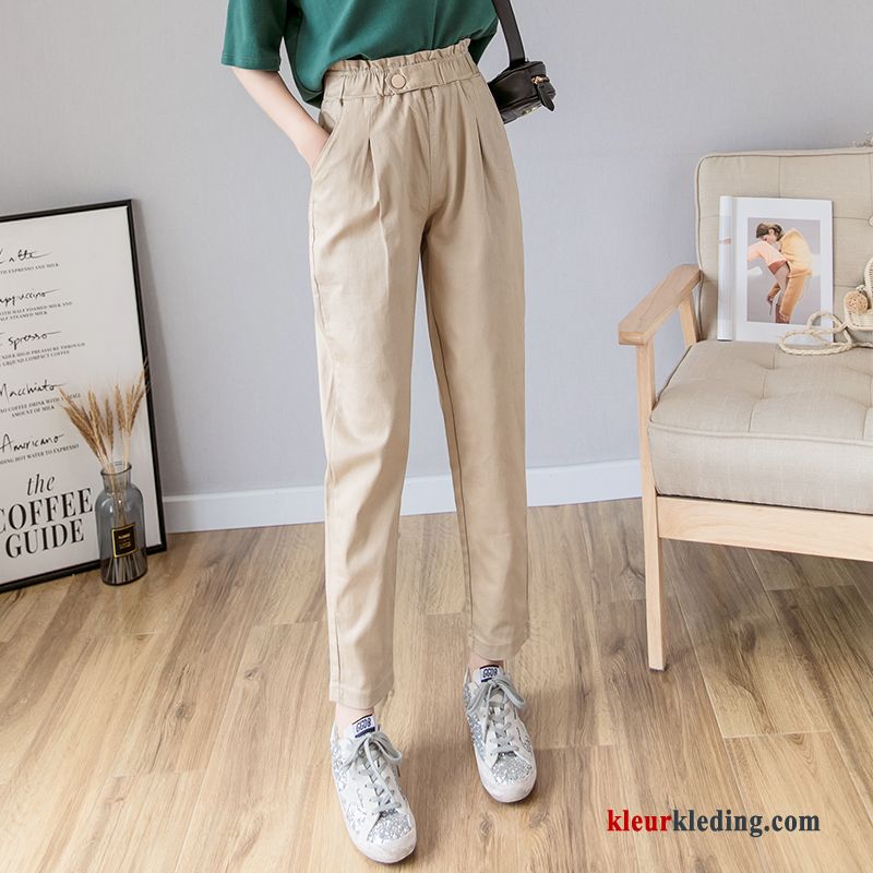 Rechtdoor Harlan Casual Broek Voorjaar Dames Zomer Khaki Losse