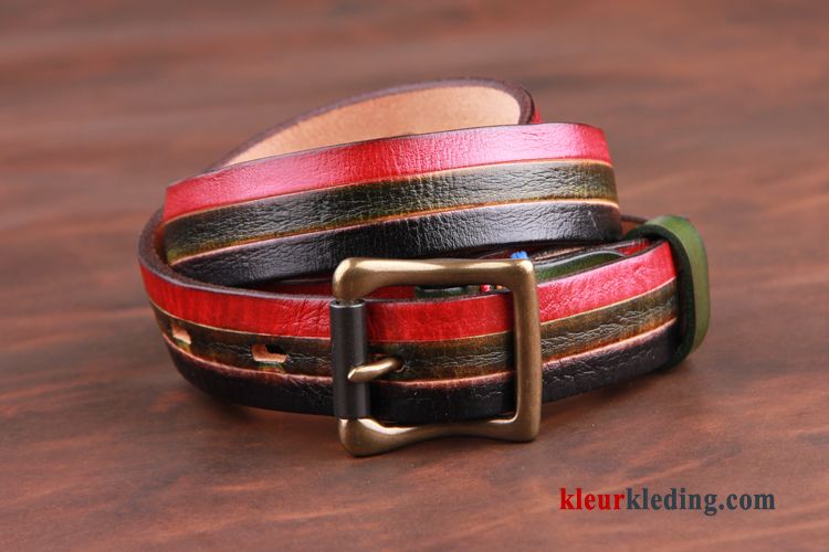 Riem Casual Dames Leer Zuiver Persoonlijkheid Lederen Zacht Bruine