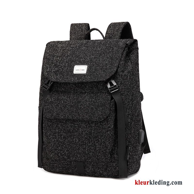 Rugzak Grote Capaciteit Trend Reizen Heren Schooltas Outdoor Casual Blauw