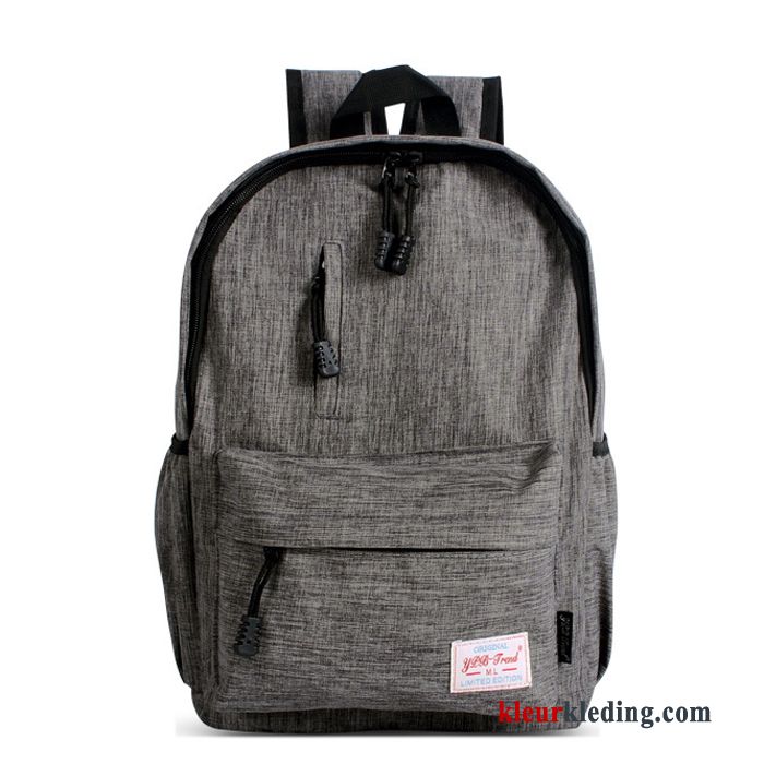 Rugzak Schooltas Heren Student Casual Computer Tas Mini De Middelbare School Blauw