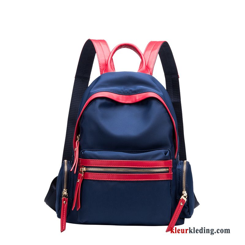 Rugzak Trend Casual Tas Dames Schooltas Canvas Nylon 2018 Rood Blauw