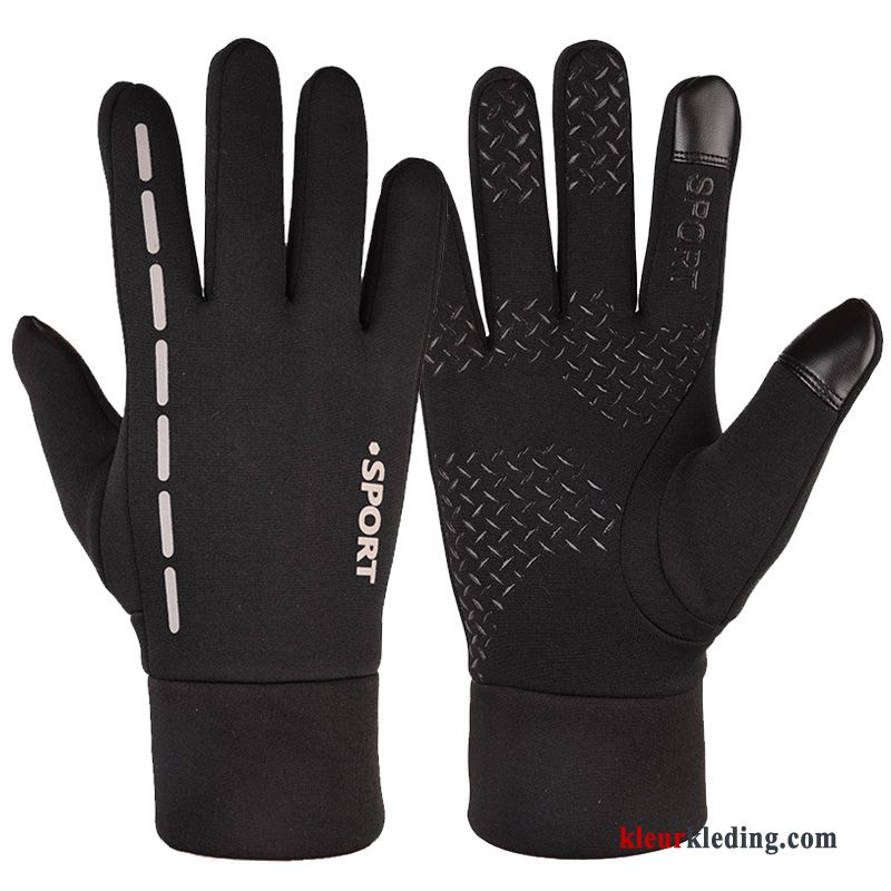 Running Handschoen Blijf Warm Sport Winter Heren Alpinisme Touchscreen Blauw