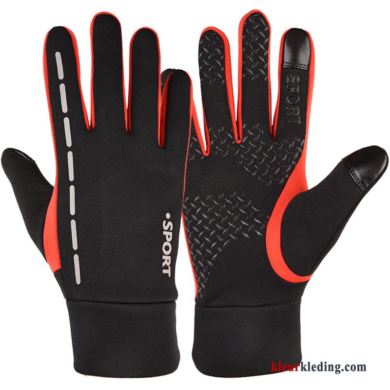 Running Handschoen Blijf Warm Sport Winter Heren Alpinisme Touchscreen Blauw