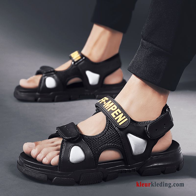 Sandaal Mannen Zomer Bovenkleding Strand Antislip Trend Mode Schoenen Heren Wit