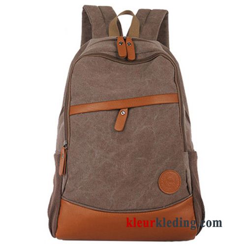 Schooltas Canvas Denim Computer Tas Rugzak Casual Dames De Middelbare School Blauw