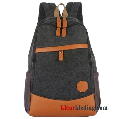 Schooltas Canvas Denim Computer Tas Rugzak Casual Dames De Middelbare School Blauw