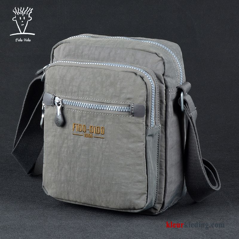 Schoudertas Casual Oxford Doek Messenger Tas Ultra Licht Heren Mini Zwart