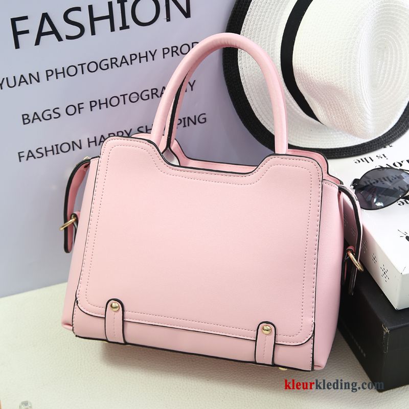 Schoudertas Dames Trend Grote Tas Roze Messenger Tas Casual Eenvoudig Mode