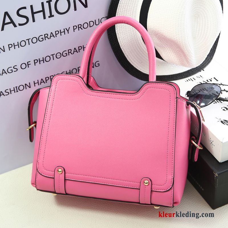 Schoudertas Dames Trend Grote Tas Roze Messenger Tas Casual Eenvoudig Mode