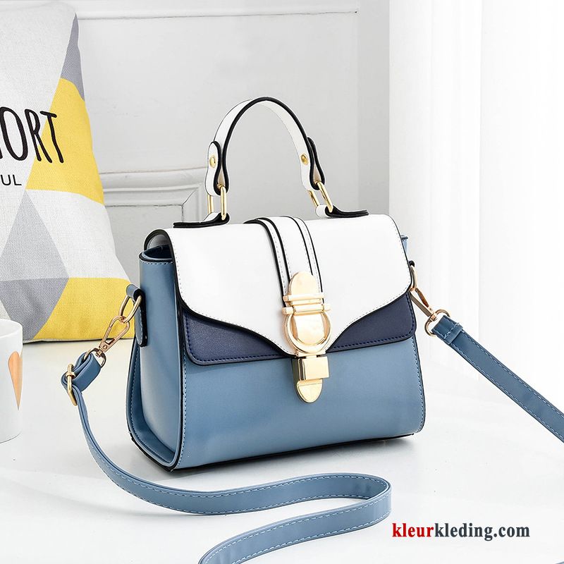 Schoudertas Handtas Mini Messenger Tas Casual Mode Nieuw Winter Trend Dames Blauw