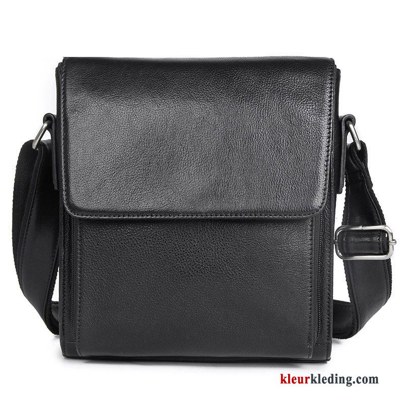 Schoudertas Leer Vintage Met De Hand Messenger Tas Diepe Heren Origineel Casual Bruine